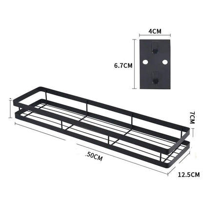 Multifunctional Wall Rack for Spice Storage Organization