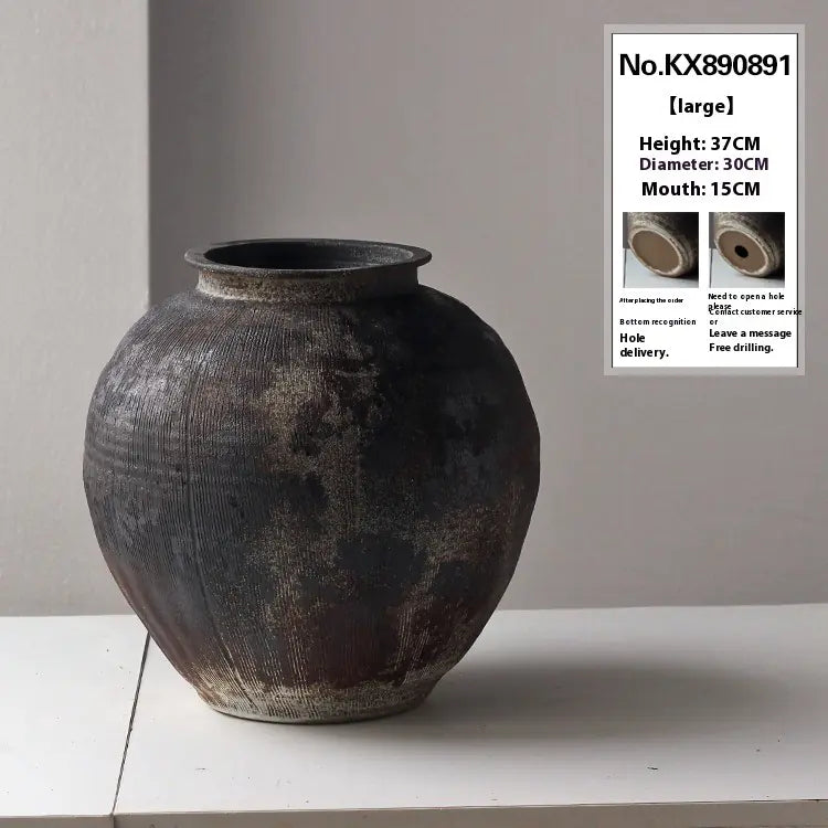 Vintage Ceramic Vase - Handmade