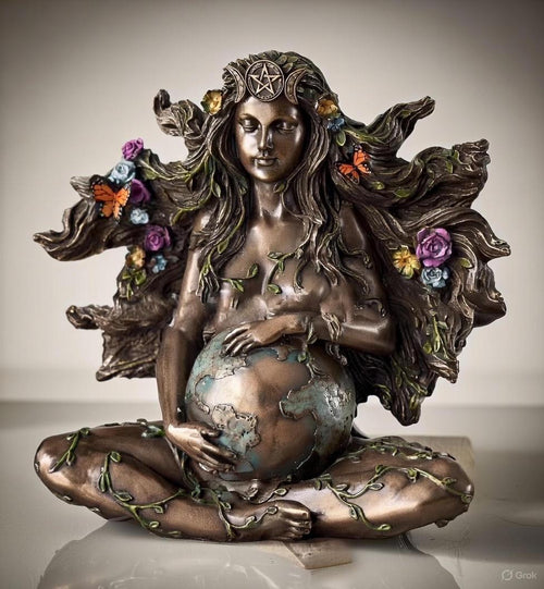Mother Earth Statue - Goddess Gaia Verdandi Decor