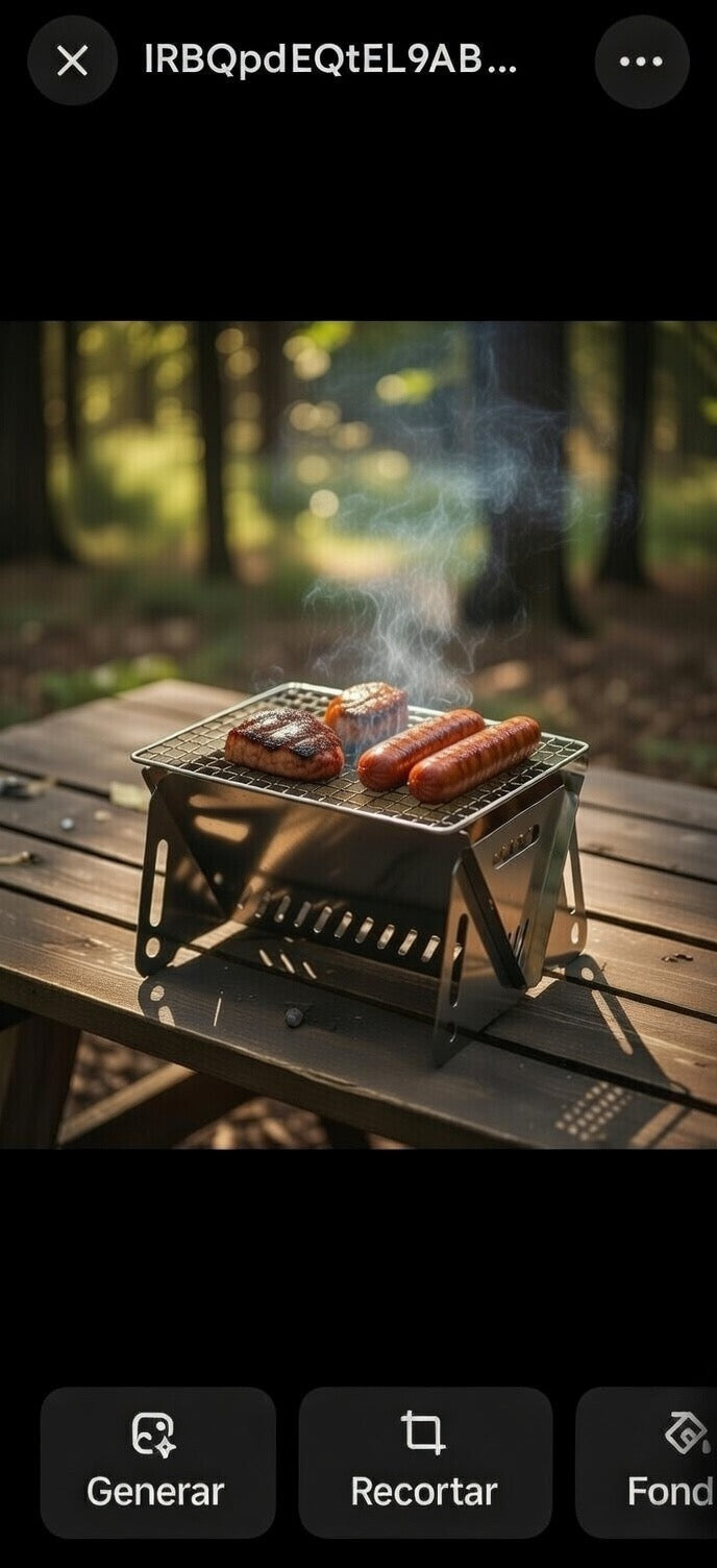 Foldable Outdoor Stainless Steel Stove Grill