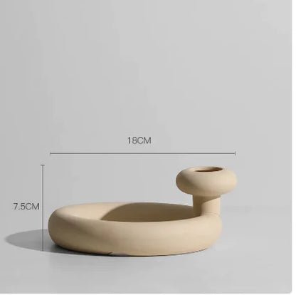Nordic Light Luxury Ins Small Ceramic Vase
