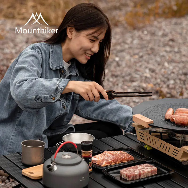 304 Stainless Steel Camping Grill Tongs for Outdoor Cooking