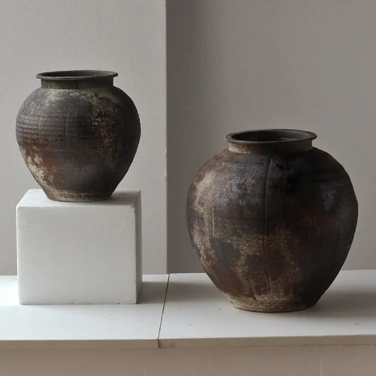 Vintage Ceramic Vase - Handmade