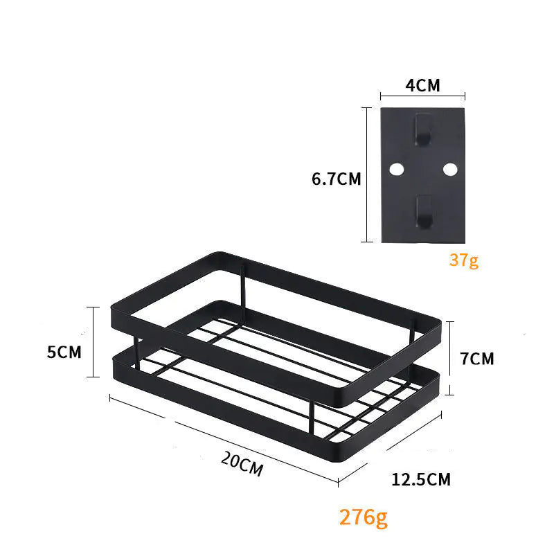Multifunctional Wall Rack for Spice Storage Organization
