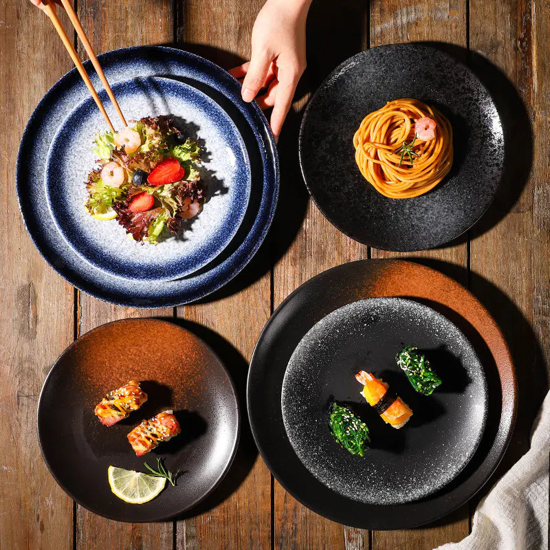 Creative Retro Japanese Ceramic Plate Disc